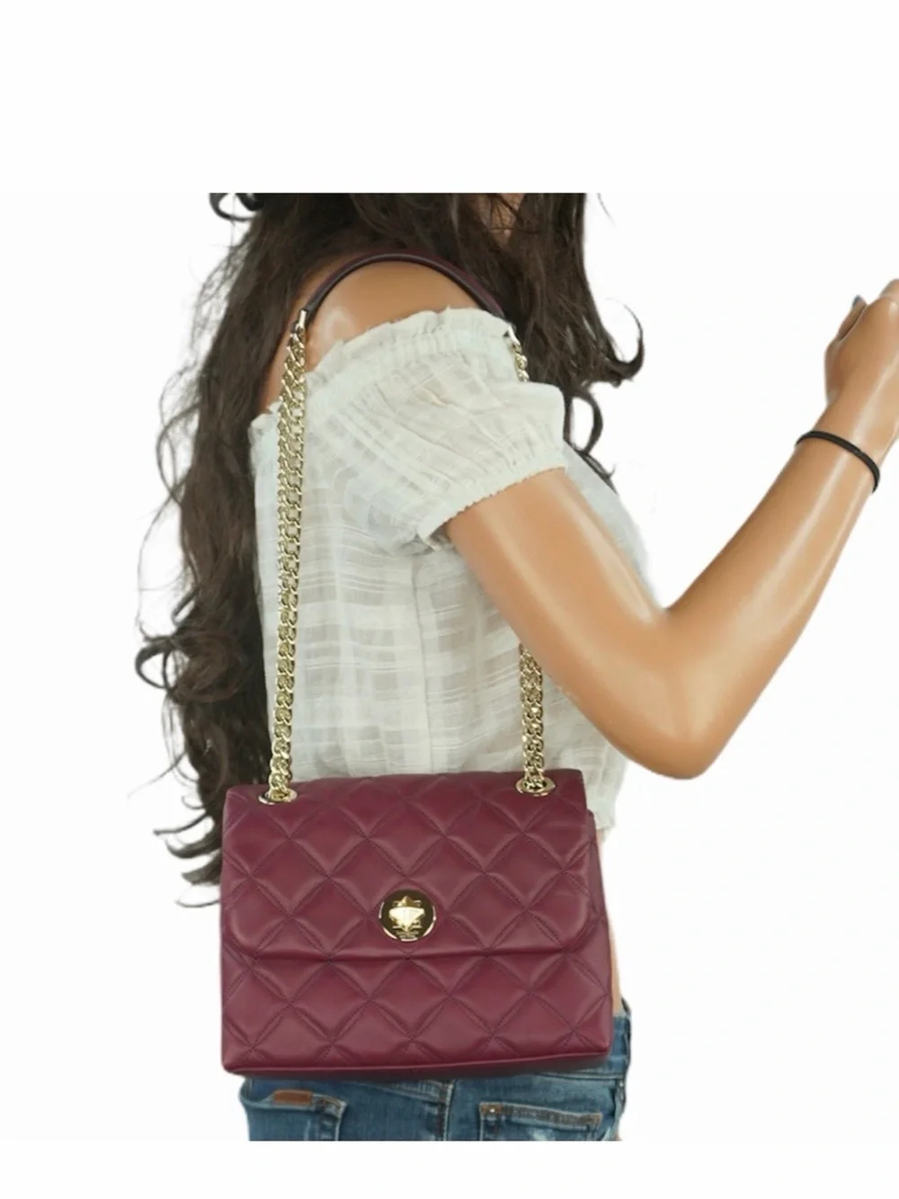 Kate Spade Natalia Small Flap Crossbody in BlackBerry NWT